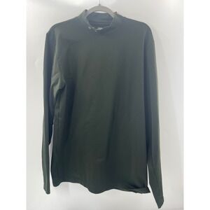 Under Armour ColdGear Mens XL Fitted Mock Neck Long Sleeve Shirt Forest Green